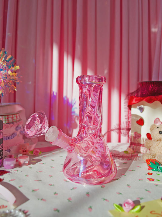 Baby Pink Day Dreamer Beaker Bong