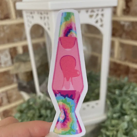 Trippy Hippie Rainbow LavaLamp Sticker - Stoner Sticker