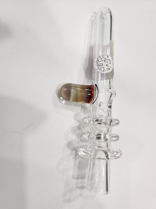 Cove Glass honeystraw w implosion handle