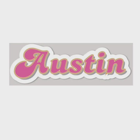 Pink Austin Sticker