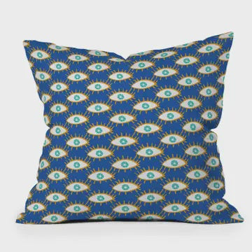Alja Horvat Eyes Don’t Lie Throw Pillow | 20" x 20"