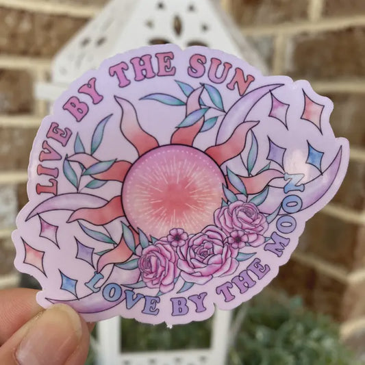 Pastel Goth Witch Triple Goddess Sticker - Weather Proof