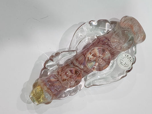 JMK Glass sculpted chillum