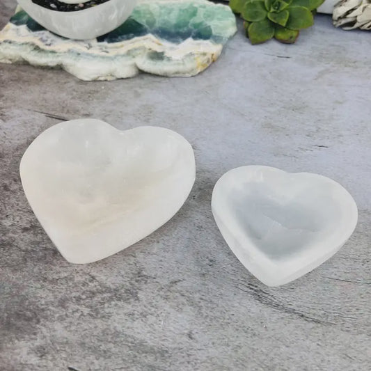 Selenite Heart Bowl