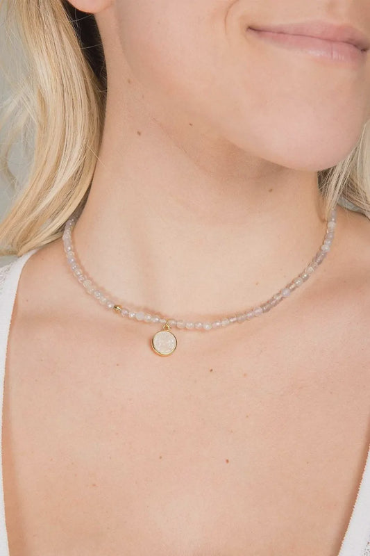 Agate Druzy Choker