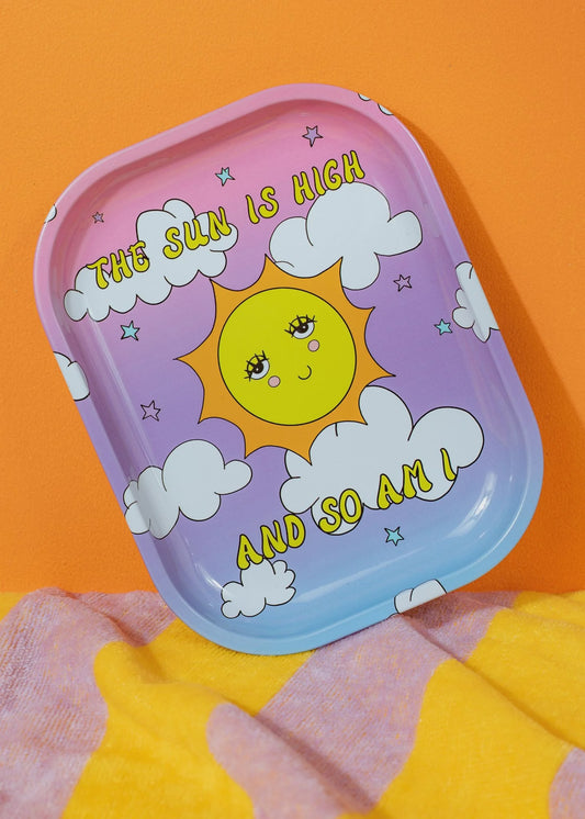 The Sun is High Rolling Tray