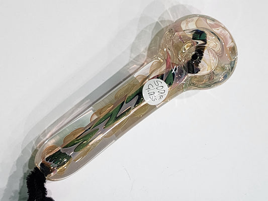 Soak Glass medium clear inside out fumed spoon
