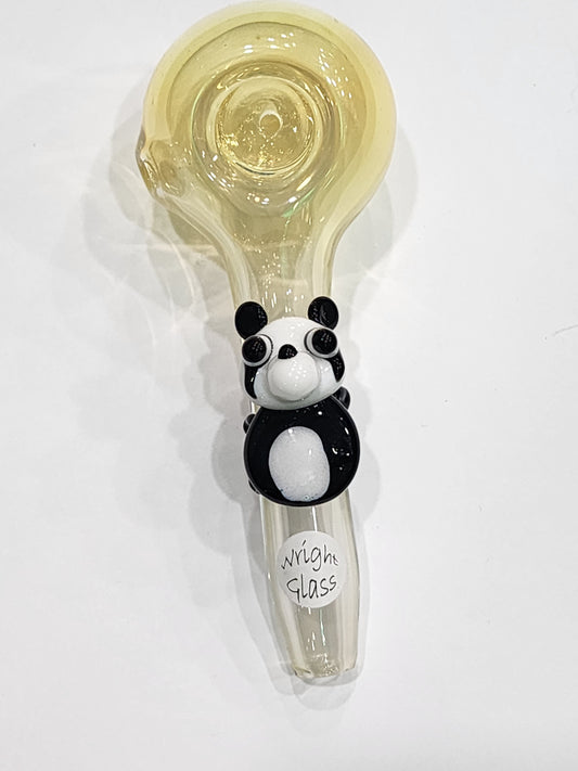 Wright Glass fumed spoon w critter