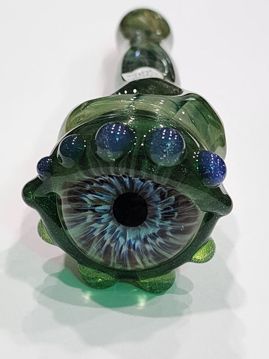 Wright Glass lizard skin spoon w eyeball