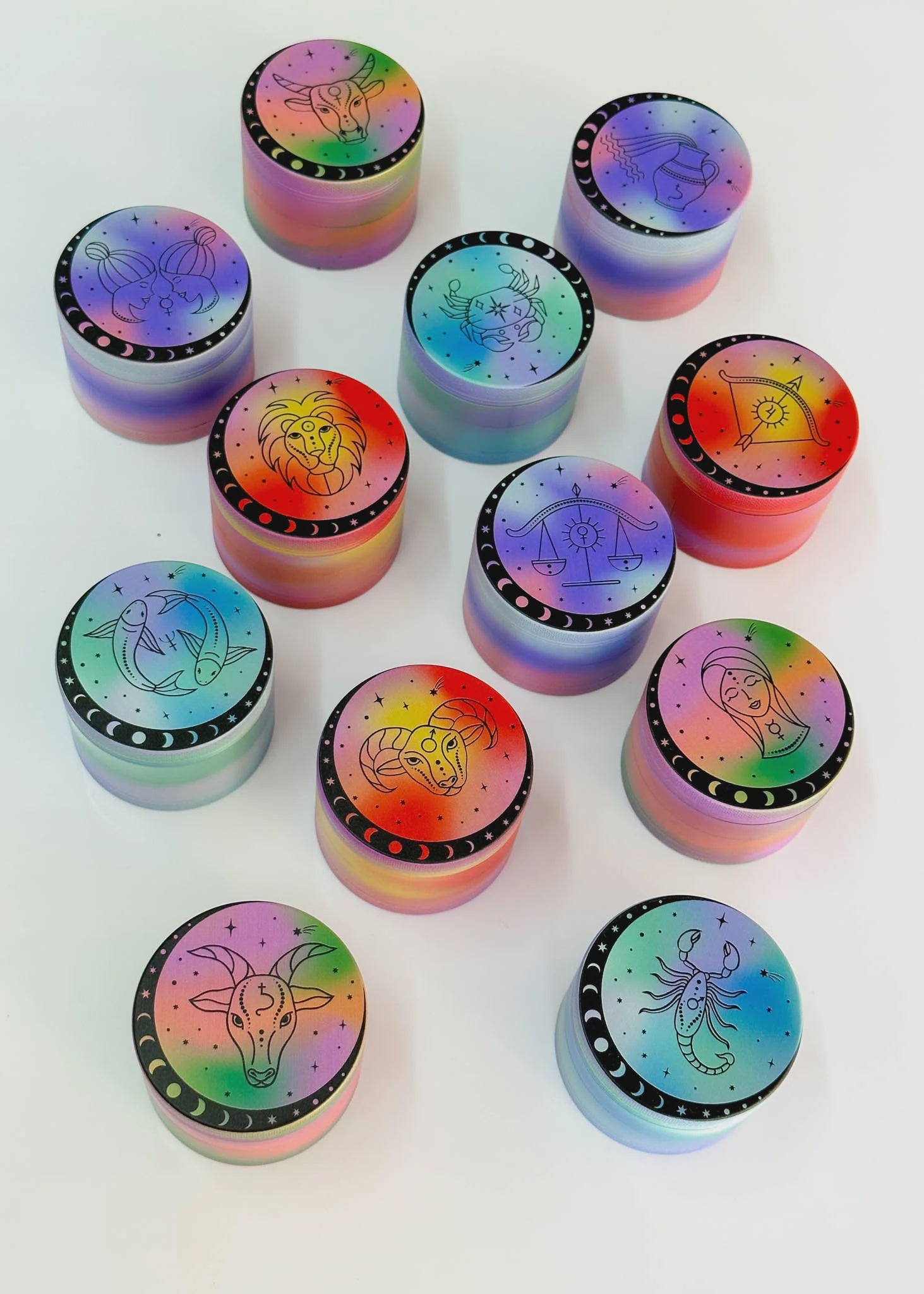 Zodiac Elements Watercolor Grinder