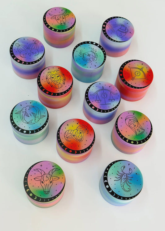Zodiac Elements Watercolor Grinder