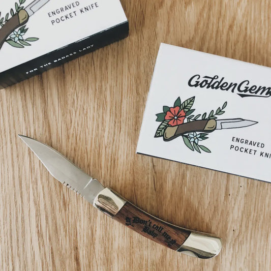 Don't Call Me Baby Pocket Knife