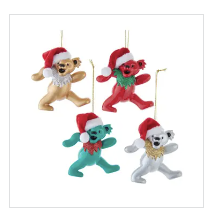3.5" Grateful Dead Bear Ornament