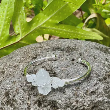 Silver Bangle Cuff Bracelet