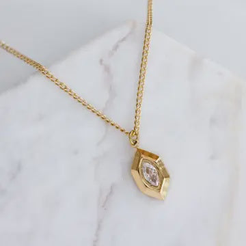 Zircon Diamond Necklace