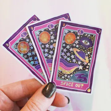 Space Out Prismatic Sticker