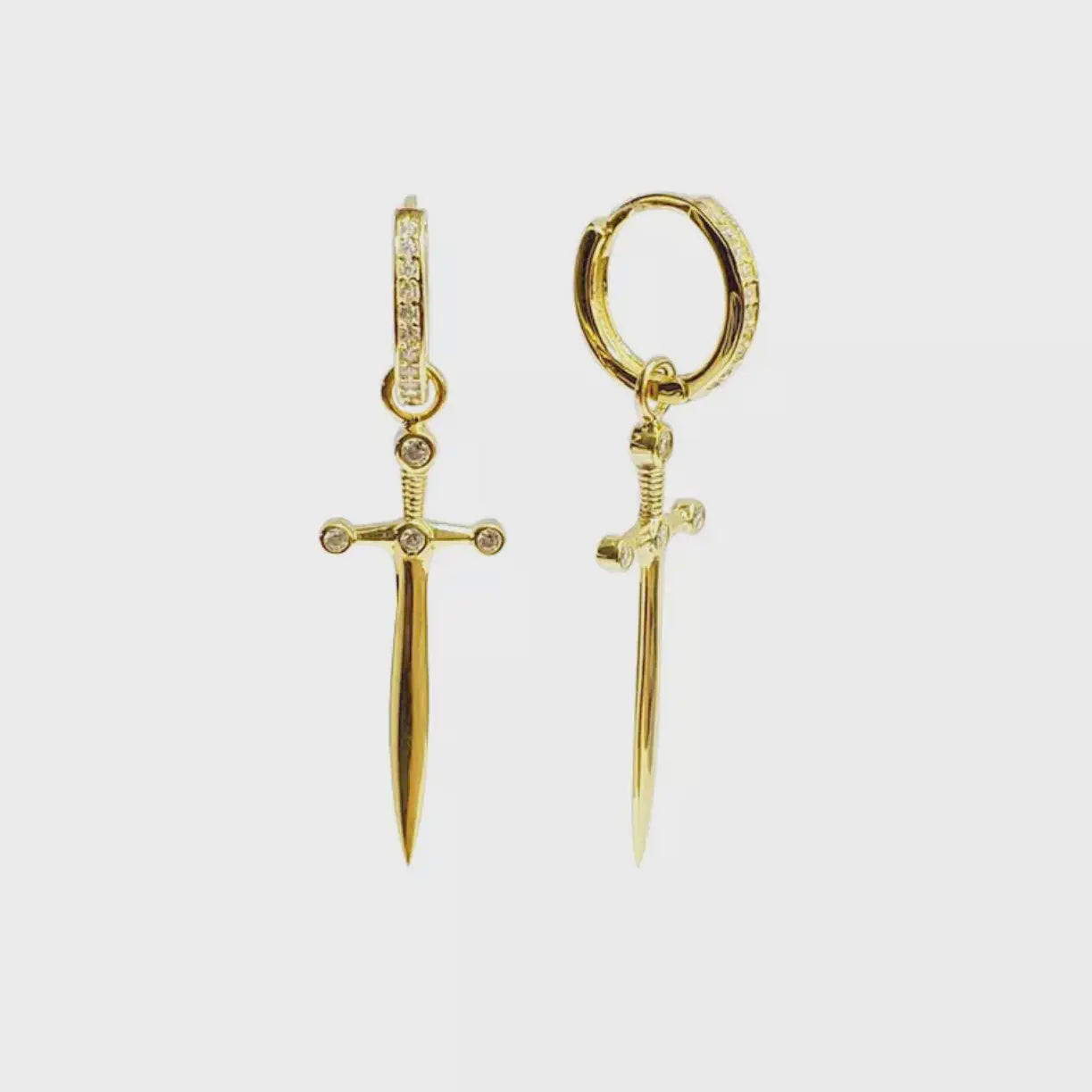Tiny Dagger Hoops