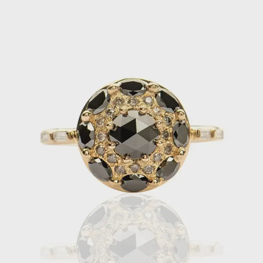 Obsidian Crest Ring