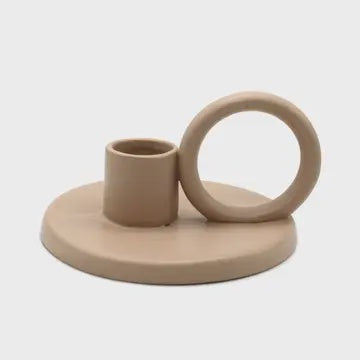 Ceramic Palo Santo Burner w/ Handle (4 in.) - Beige