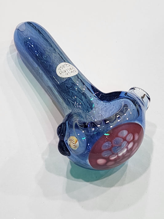 Ohio Valley Glass string n rake spoon w honeycomb cap