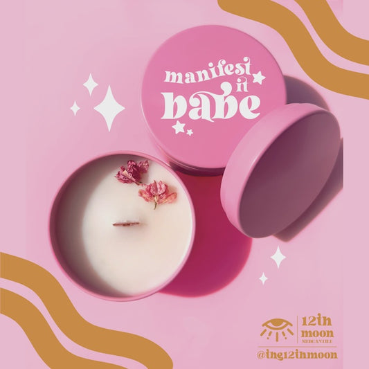 Manifest It Babe Shimmer Candle